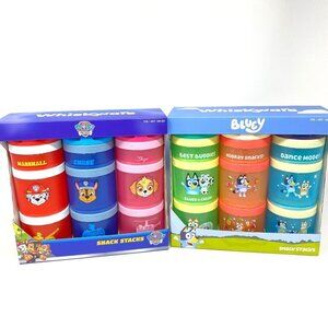 Whiskware Bluey Or Paw Patrol Snack Containers On The Go Kids Toddler Twist Lock